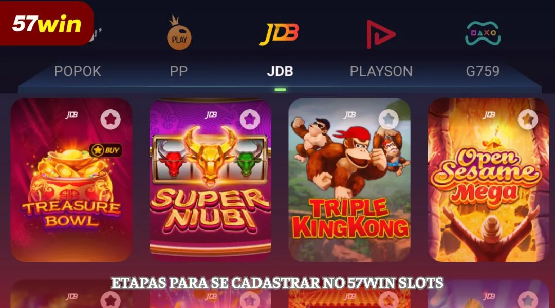 Uma breve introdução ao lobby do 57WIN Slots