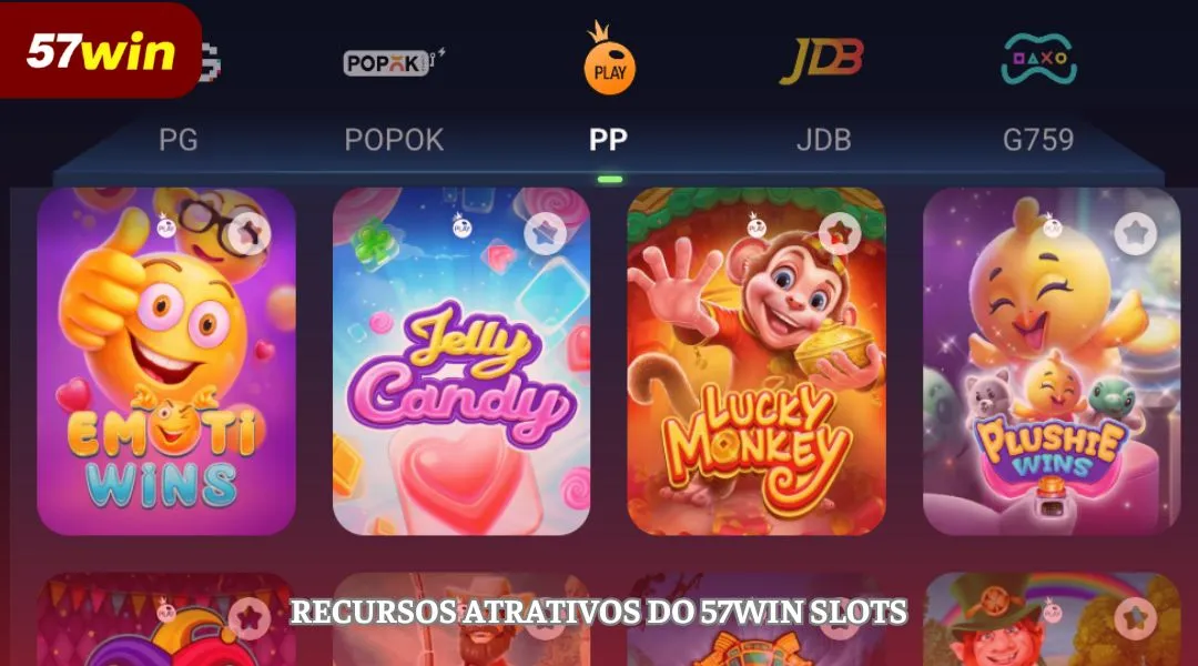 Recursos atrativos do 57WIN Slots