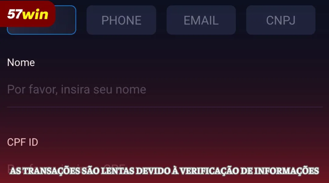 As transações são lentas devido à verificação de informações