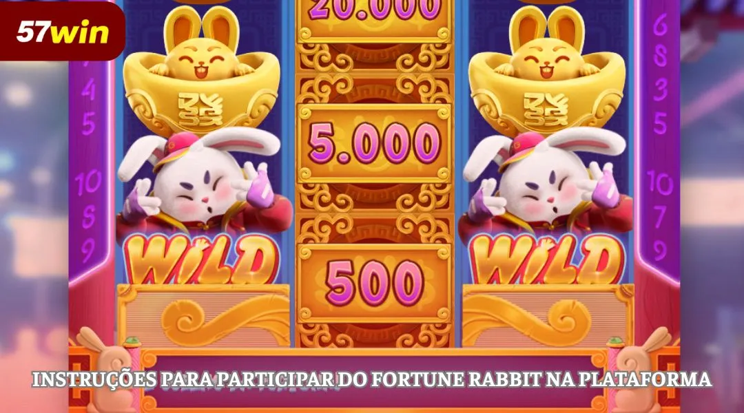 Instruções para participar do Fortune Rabbit na 57WIN